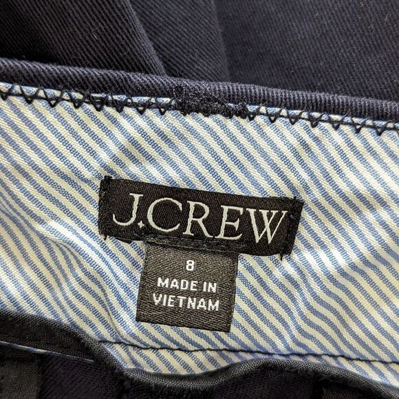 J.Crew 7” Chino Shorts | Navy High Rise Tailored Fit sz 8 Minimalist Chic - Picture 6 of 7